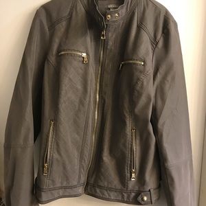 Gray fur lined jacket